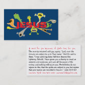 怖いイエス聖なる書物、 経典カード 名刺 (正面/裏面)