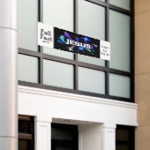 怖いイエス・ナイト 横断幕 (ビルの外側)