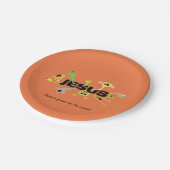 怖いイエス ペーパープレート (アングル)