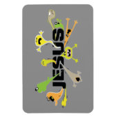 怖いイエス マグネット (縦)