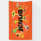 怖いイエス 横断幕 (縦)