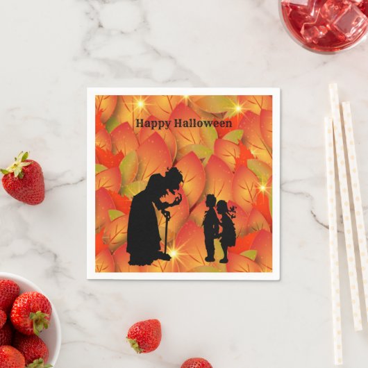 怖いウィッチハロウィーン紙ナプキンス スタンダードカクテルナプキン (インサイチュ)