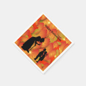 怖いウィッチハロウィーン紙ナプキンス スタンダードカクテルナプキン (角)