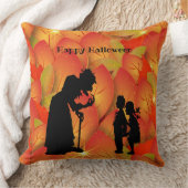 怖いウィッチハロウィーン装飾用クッション クッション (ブランケット)