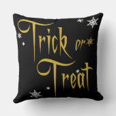 怖いエレガント金ゴールドトリックまたは治療装飾用クッション クッション (裏面)