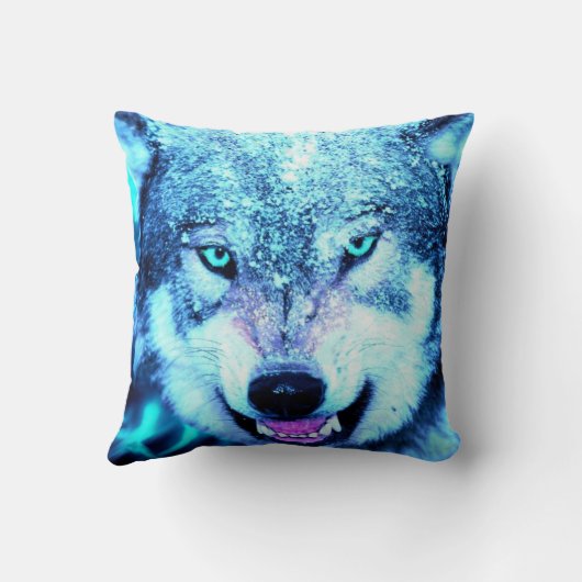 怖いオオカミ クッション (裏面)