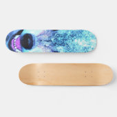 怖いオオカミ スケートボード (横)