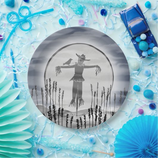 怖いカカシハローウィンパーティ ペーパープレート (パーティー)