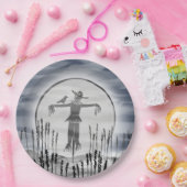 怖いカカシハローウィンパーティ ペーパープレート (パーティー)