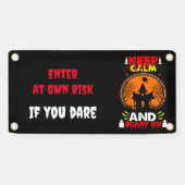 怖いカスタマイズ可能なハロウィーンをテーマにしたバナー 横断幕 (横)