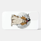 怖いカバリヤキングチャールズスパニエル犬ドッグウィッチハット Case-Mate iPhoneケース (裏面 (横))