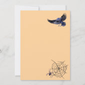 怖いカボチャかわいい黒猫ハローウィンパーティ 招待状 (裏面)