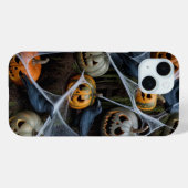 怖いカボチャくもの巣ハロウィーンiPhone / iPadケース Case-Mate iPhoneケース (裏面 (横))