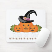 怖いカボチャのハロウィンアート | 不気味おもしろい マウスパッド (マウス)