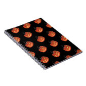 怖いカボチャのハロウィンデイノート ノートブック (右側)