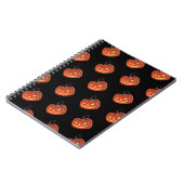 怖いカボチャのハロウィンデイノート ノートブック (左側)