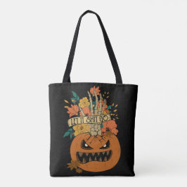 怖いカボチャのハロウィントートバッグ トートバッグ