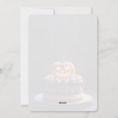 怖いカボチャのハロウィン誕生日カード オーダーメイド名 シーズンカード (裏面)