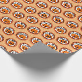 怖いカボチャのハロウィーンギフトラップ ラッピングペーパー (角)