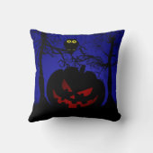 怖いカボチャのハロウィーン装飾品 クッション (裏面)