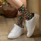 怖いカボチャのハロウィーン ソックス