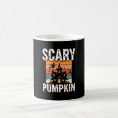 怖いカボチャの幽霊屋敷のハロウィンデザイン_1 コーヒーマグカップ (中央)
