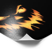 怖いカボチャハロウィーンのカボチャのちょうちん顔ハロウィーン フォトプリント            (角)