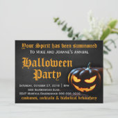 怖いカボチャハローウィンパーティ 招待状 (スタンド正面)