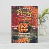 怖いカボチャハローウィンパーティ 招待状 (スタンド正面)