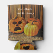 怖いカボチャパーソナライズされたクーラーボックス 缶クーラー (裏面)