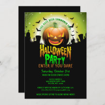 怖いカボチャ墓地ハロウィーンの衣装パーティー