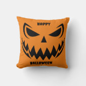 怖いカボチャ顔装飾用クッション クッション (正面)