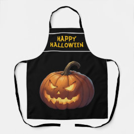 怖いカボチャ顔 エプロン
