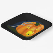 怖いカボチャ ペーパープレート (傾斜あり)