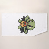 怖いカメ吸血鬼ハロウィン オーバーサイズTシャツ バスタオル (バスタオル)