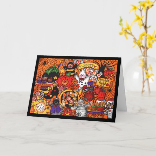 怖いカードだ カード (黄色い花)