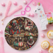 怖いカーニバルピエロゾンビハロウィーン ペーパープレート (パーティー)