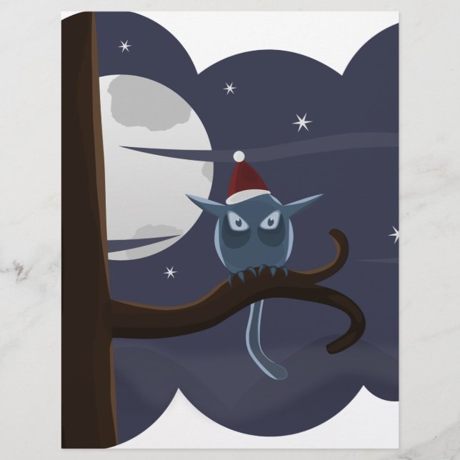 怖いクリスマス・フクロウ (正面)