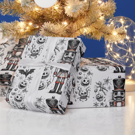 怖いクルミ割り ラッピングペーパー (クリスマス)