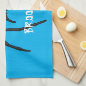 怖いクロゴケグモのイラスト キッチンタオル (四つ折り)