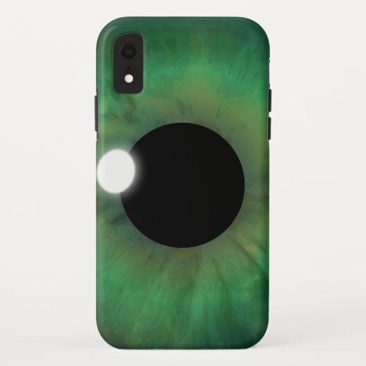 怖いクールアイフォングリーンアイアイアイアイリスアイボール Case-Mate iPhoneケース (裏面)
