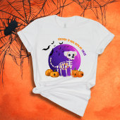 怖いコリーハロウィンフルムーンTシャツ Tシャツ