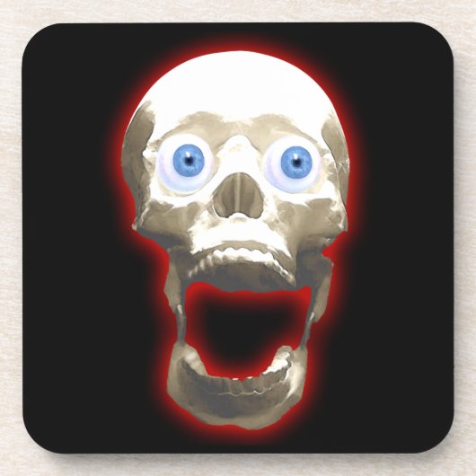 怖いゴシック風の叫び声スカルアートコースター コースター (正面)