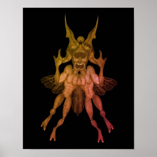 怖いゴブリンのハロウィーン ポスター (正面)