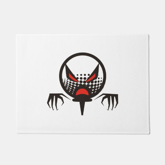 怖いゴルフハロウィングループ墓地 ドアマット (正面)