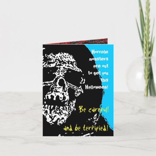 怖いサプライズハロウィンカード カード (正面)