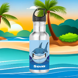 怖いサメの名前ステンレス鋼水ボトルを追加 ウォーターボトル