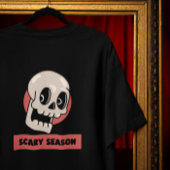 怖いシーズンカートゥーンスカルハロウィーン Tシャツ
