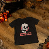 怖いシーズンカートゥーンスカルハロウィーン Tシャツ