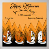 怖いジャックオランタンスプオクタキュラハッピーハローウィン ポスター (正面)